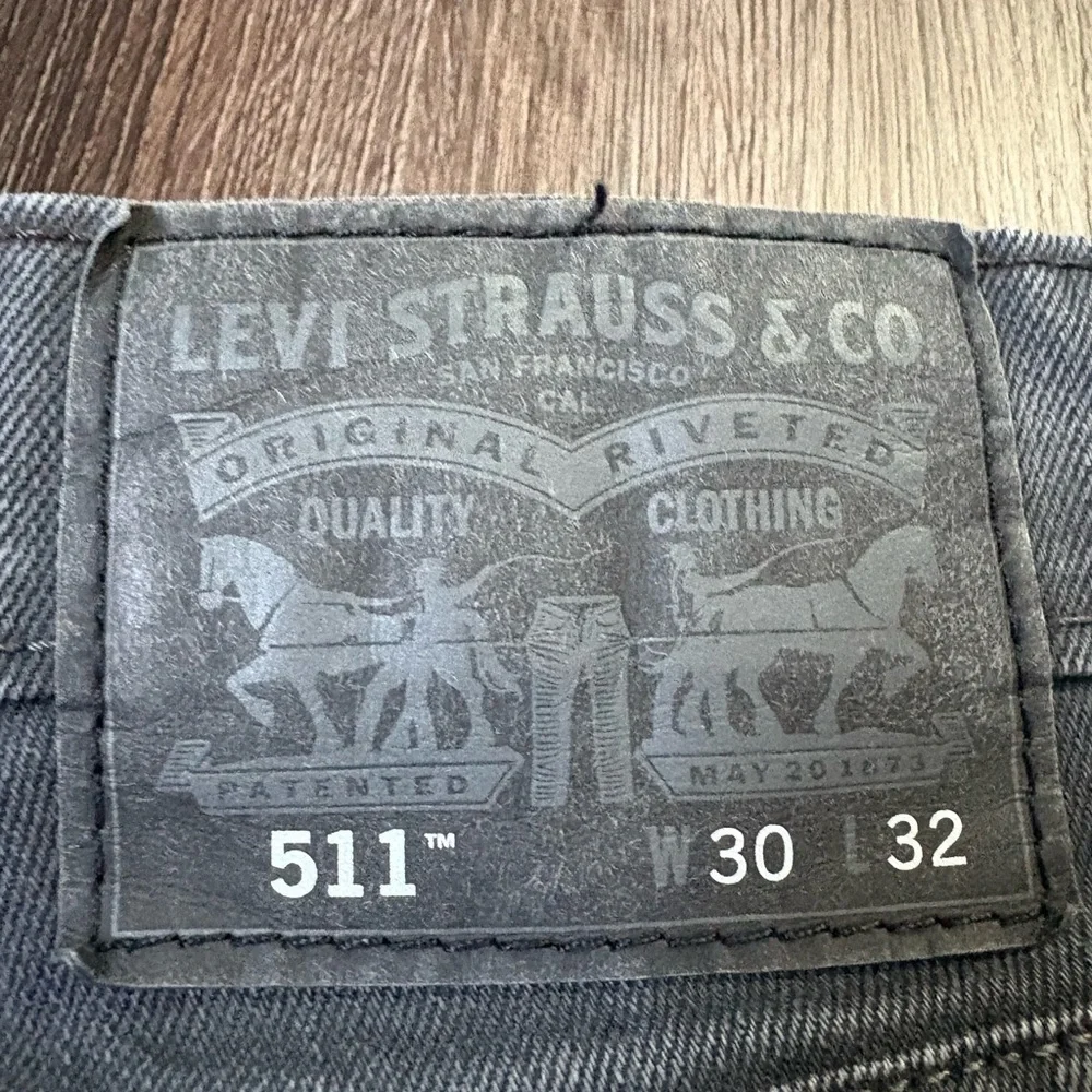 Levi’s 511 Slim Fit Jeans Men’s 30x32 Washed Black - Picture 2 of 11